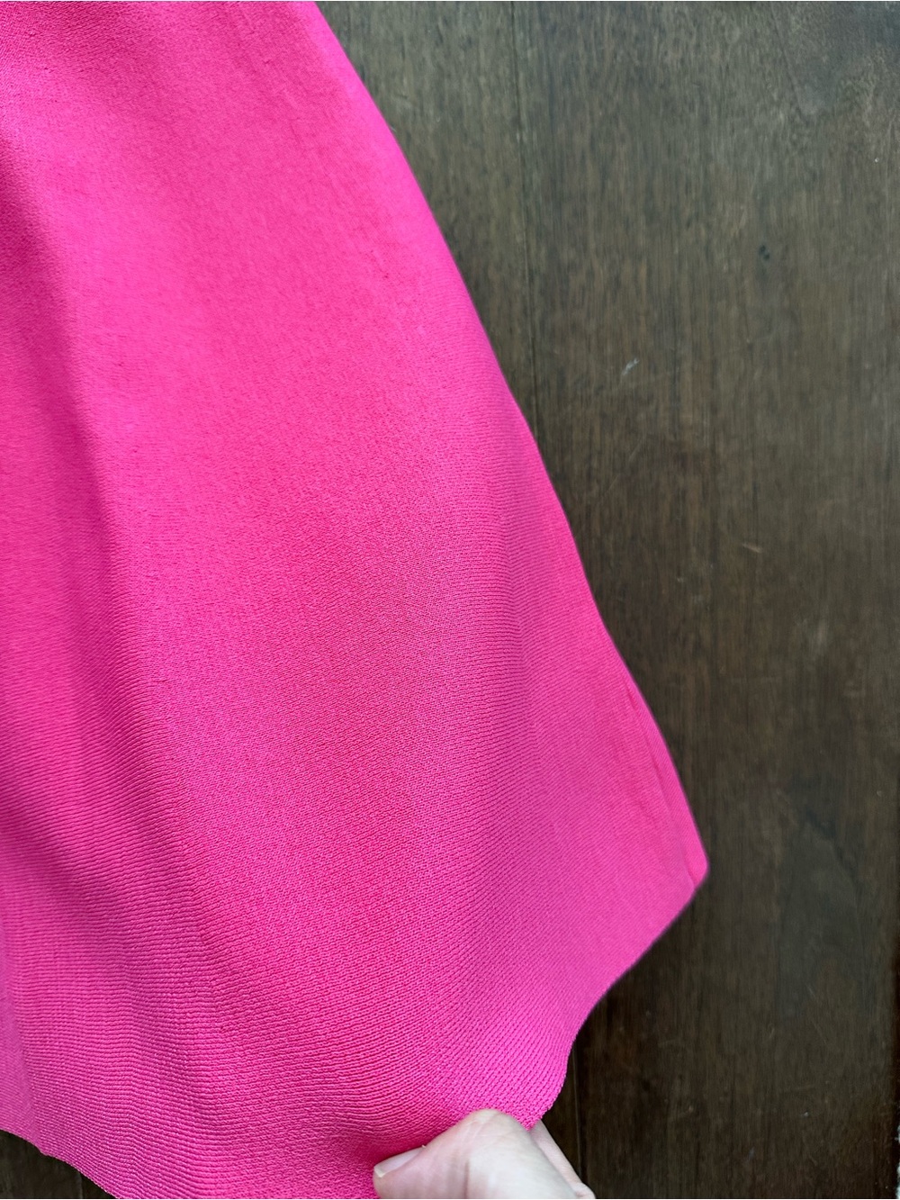 Eliza J Hot Pink Ruffle-Trim Fit & Flare Knit Dress - Picture 8 of 8
